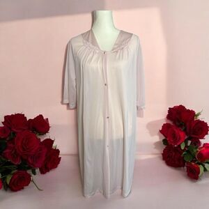 Vintage Pink Vassarette Robe/Housecoat